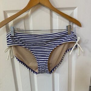 J Crew Striped Bikini Bottom Classic Trendy Preppy